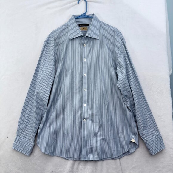 John Varvatos Other - John Varvatos USA Dress Shirt Mens 17 Long Blue Stripe Business Casual Button Up